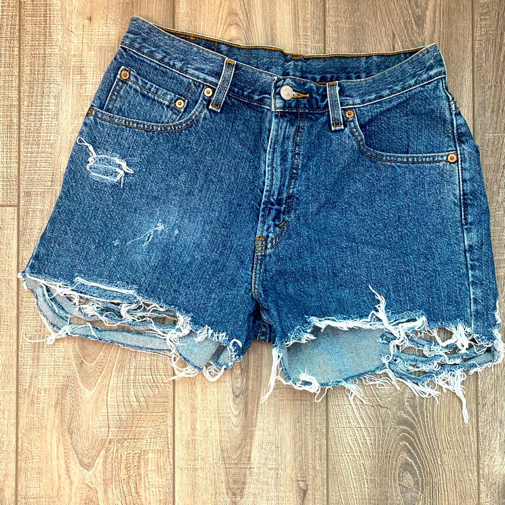 Distressed Levi Shorts
